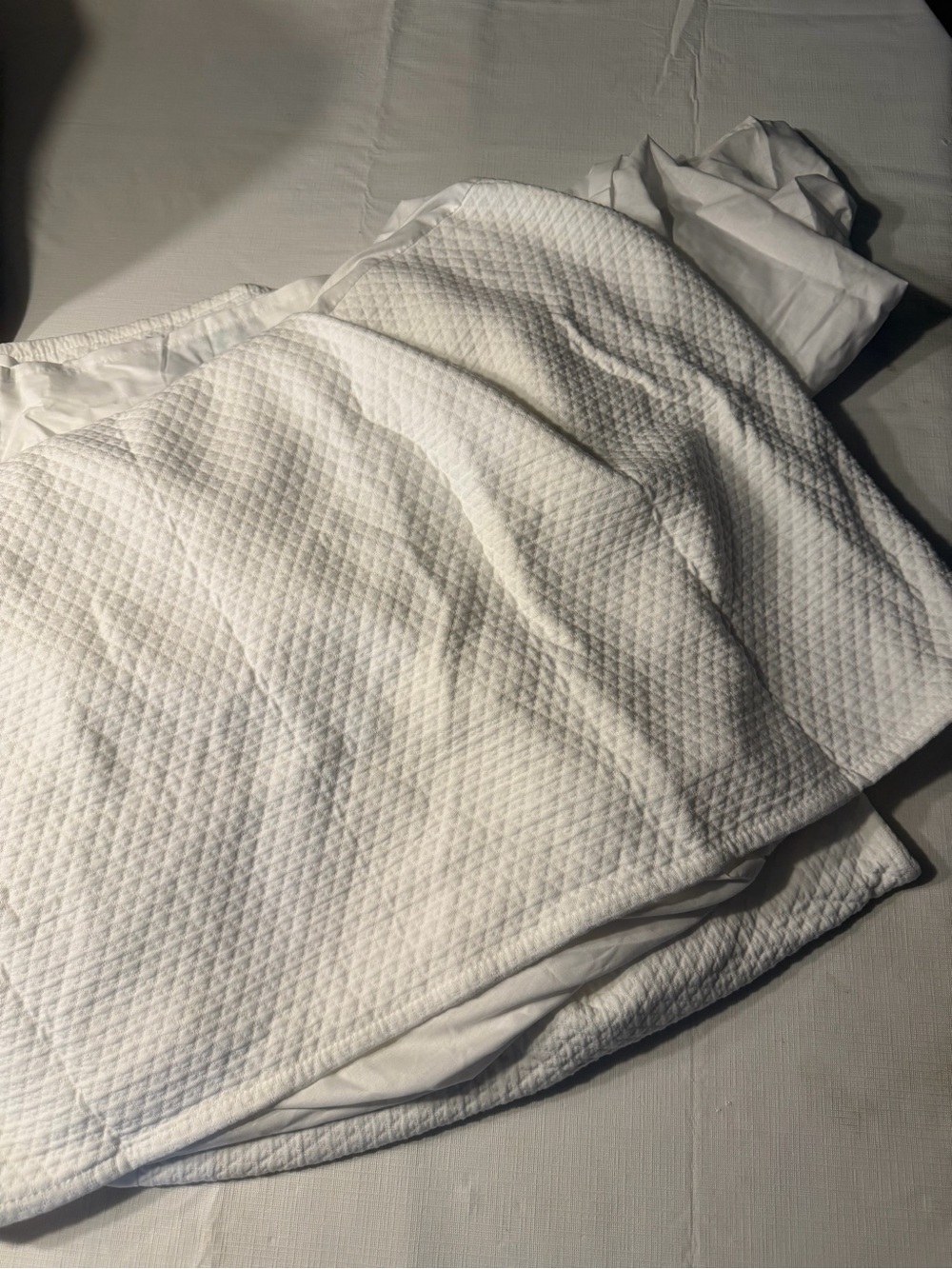 The Company Store White Matelasse 18’ Bed Skirt
